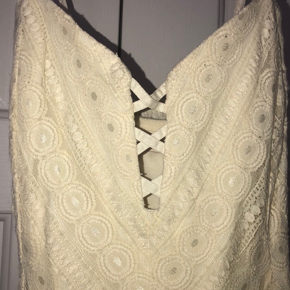 Cream Sleeveless Guess Dress - Picture 2 of 4